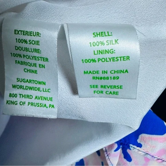 Lilly Pulitzer Jackie Shift Dress Silk It's Electric Brilliant Blue Medium - Picture 5 of 8